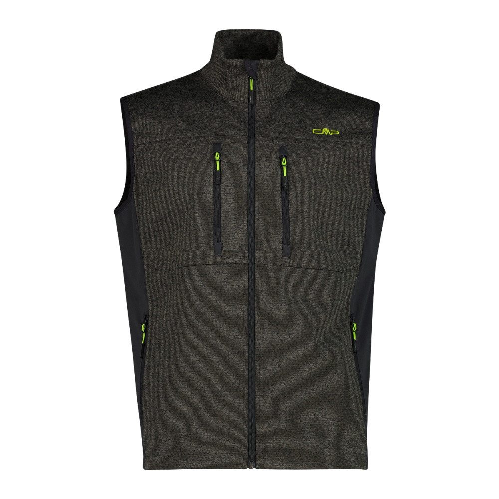 CMP Outdoorjacke CMP Weste für Herren aus Jacquard-Softshell