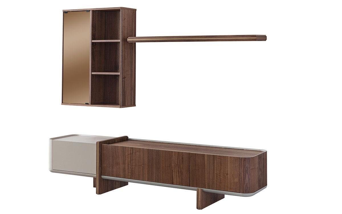 / Wandschrank), (RTV In Wohnwand Regal, Wandschrank / JVmoebel Europe Designer Made Wohnzimmer-Set Wand Regal Neu Wohnzimmermöbel