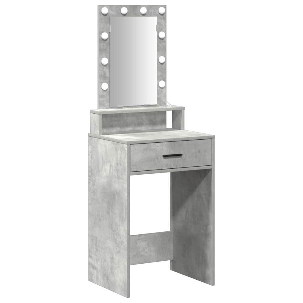 vidaXL Schminktisch Schminktisch Grau 50 x 41 x 140 cm Holzwerkstoff (1-St)