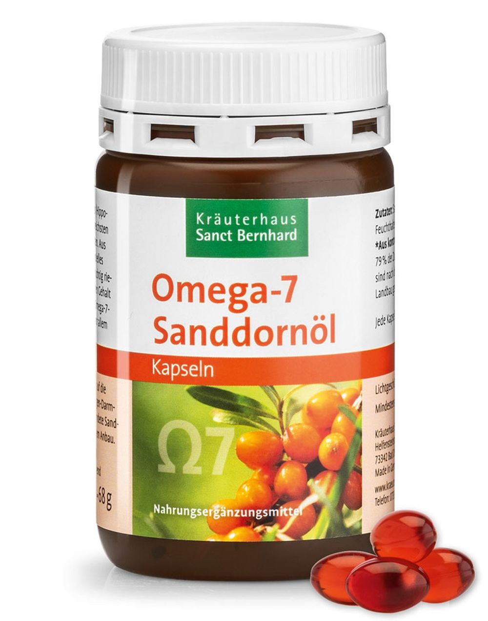 Sanct Bernhard Sanct Bernhard Omega 7 Sanddornöl- 100 Kapseln