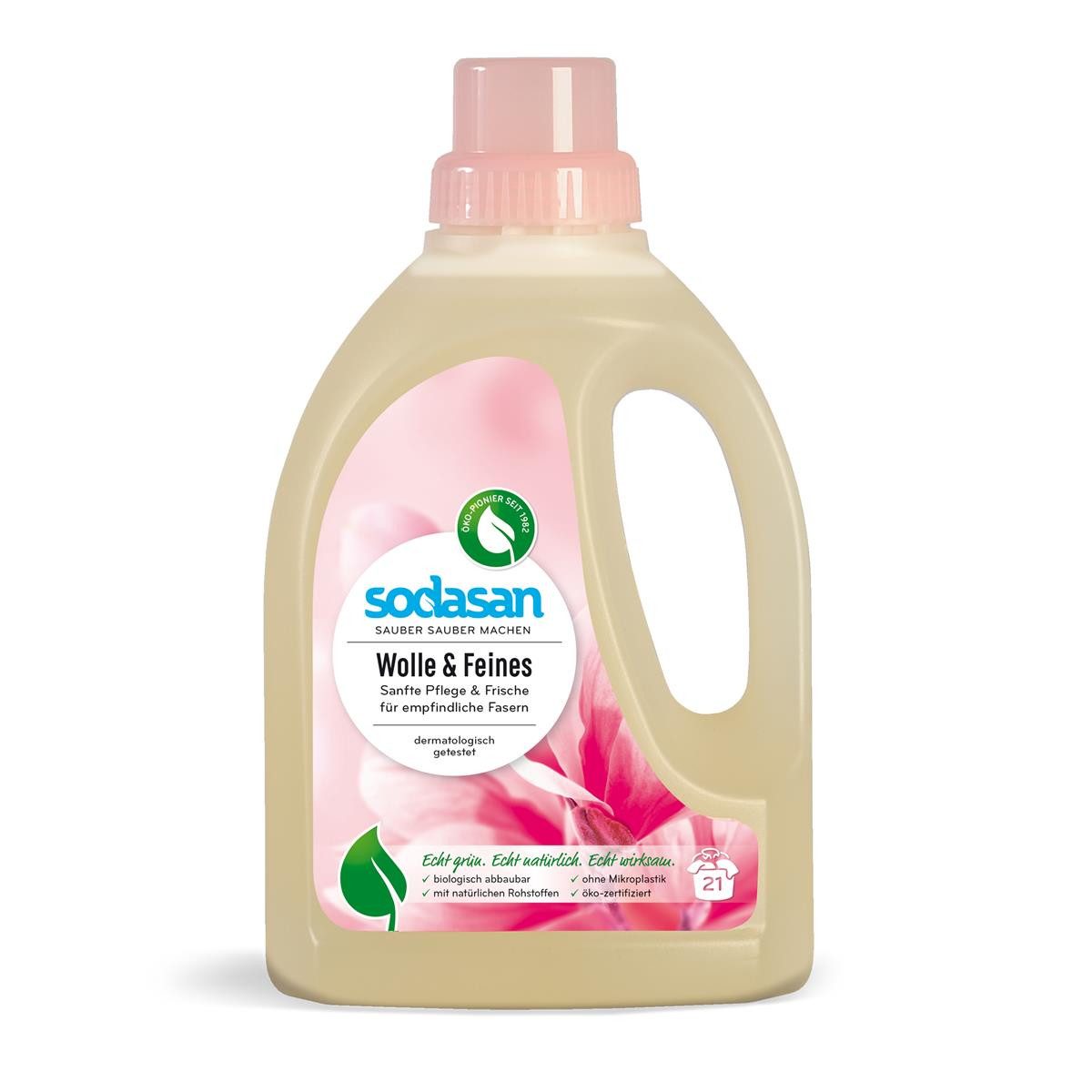 Sodasan Sodasan Wolle & Feines Waschmittel 0,75L (1er Pack) Colorwaschmittel