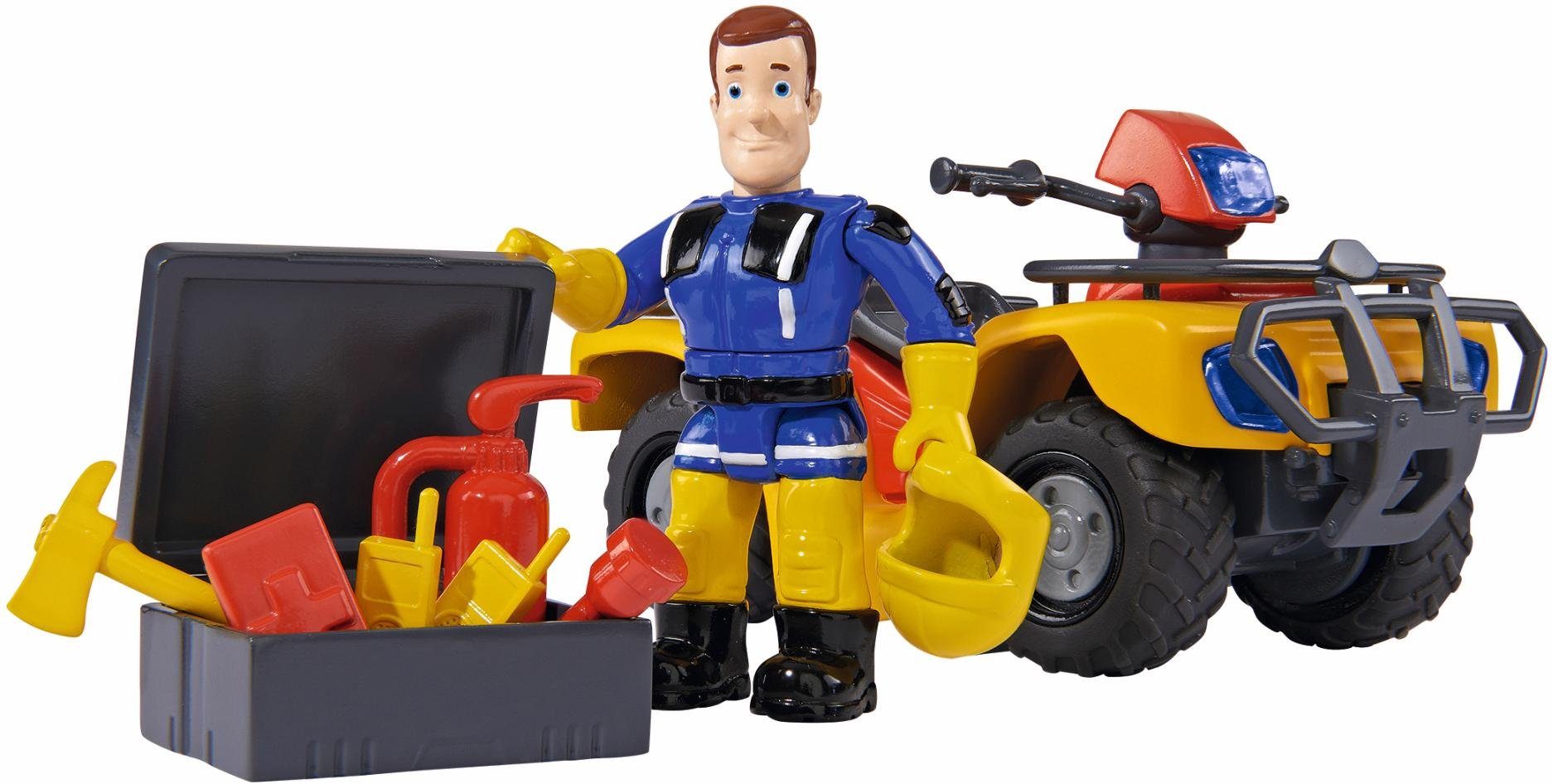 SIMBA Spielzeug-Auto Пожежний Сем, Quad Mercury mit Figur