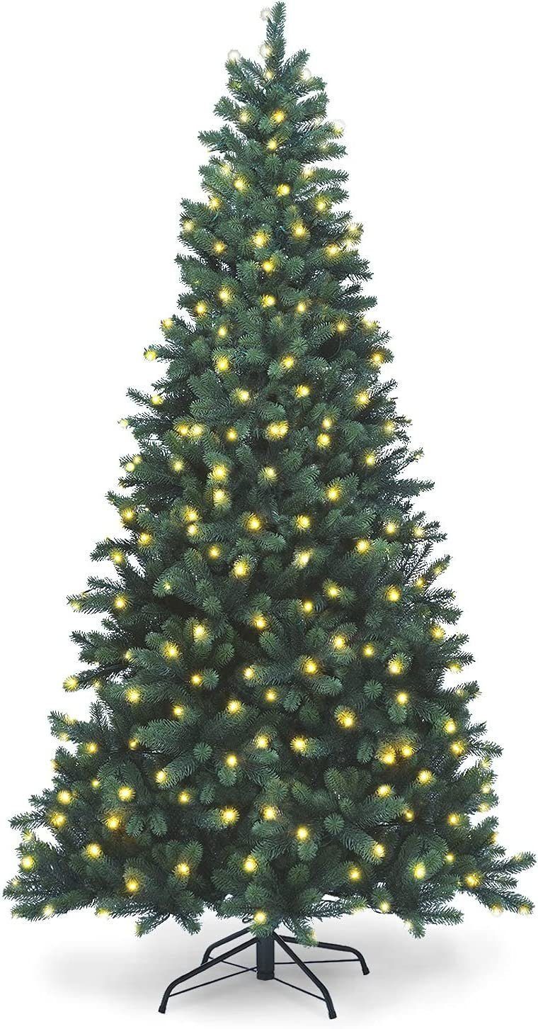 SCHAUMEX Künstlicher Weihnachtsbaum Weihnachtstanne, Christbaum mit LED