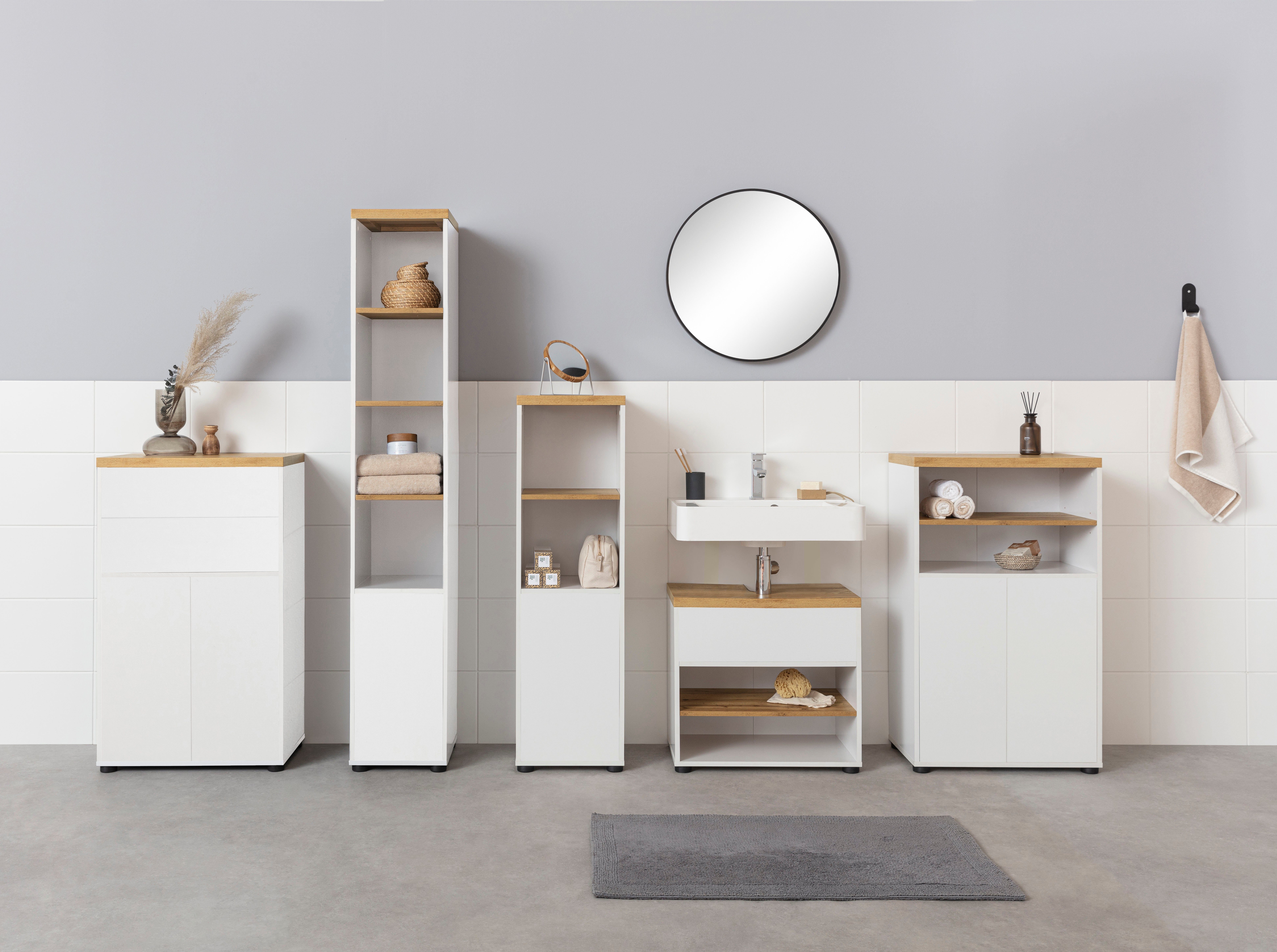 Places of Style Waschbeckenunterschrank Thessa Klappe günstig online kaufen