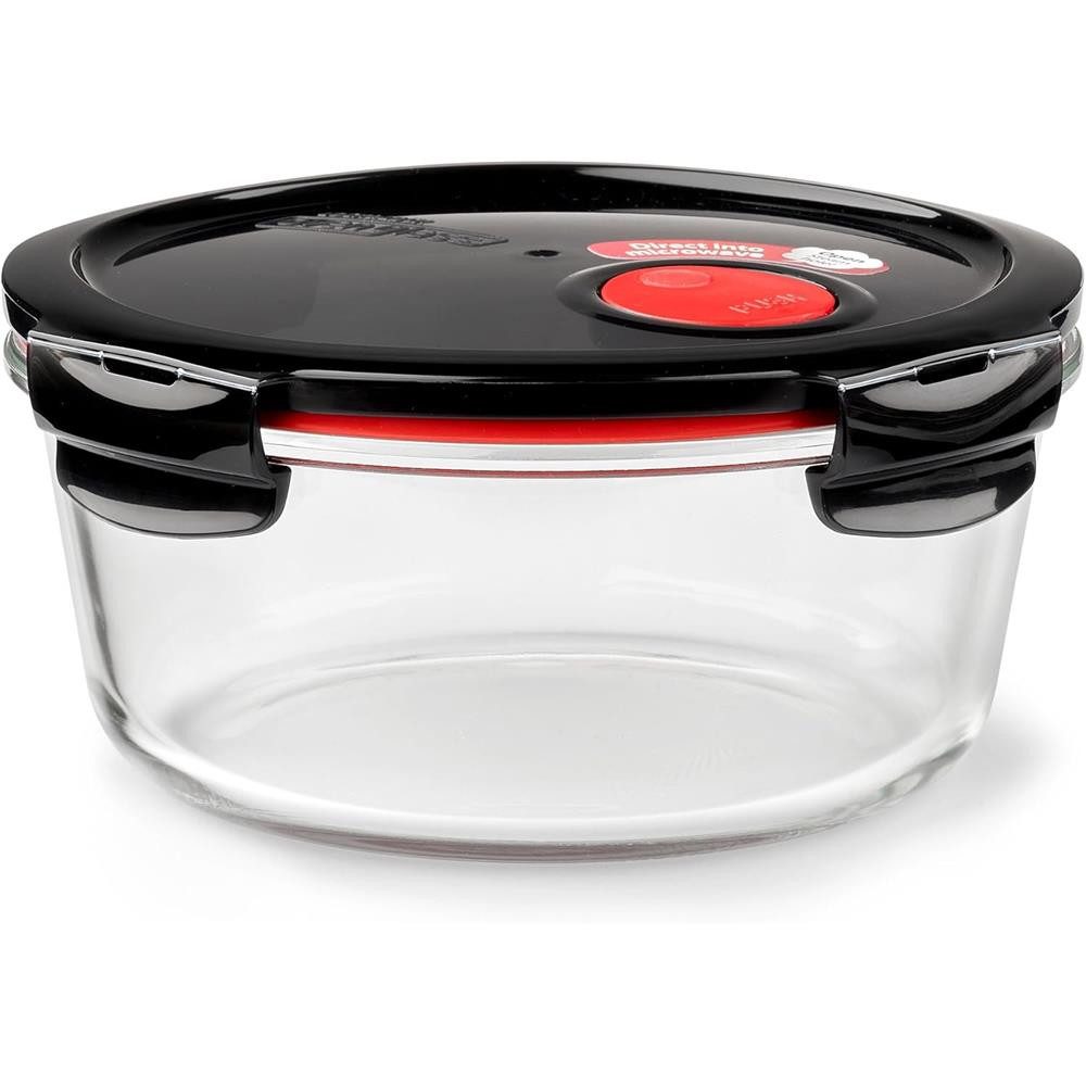 LocknLock Vorratsdose Glas Frischhaltedose 950 ml, Ofenform mit Deckel, mikrowellengeeignet, auslaufsicher