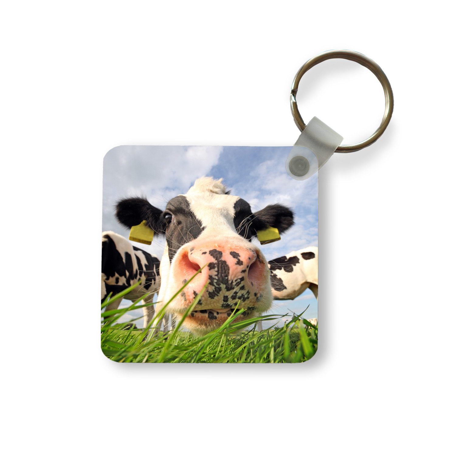 Schlüsselanhänger Kuh - Bauernhof - Gras - Tiere