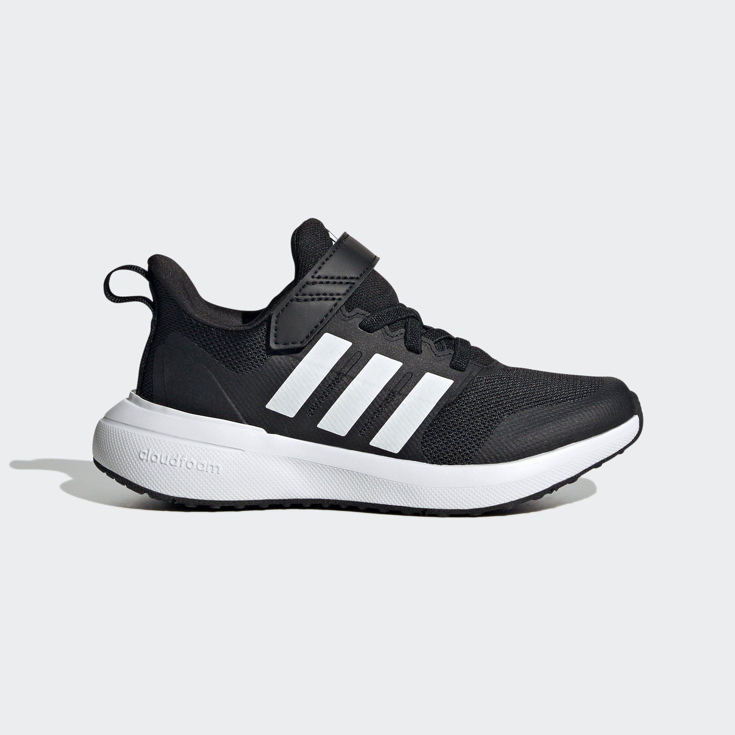 adidas Sportswear Cloud STRAP / FORTARUN White 2.0 Core Black CLOUDFOAM / Sneaker TOP ELASTIC Black Core LACE