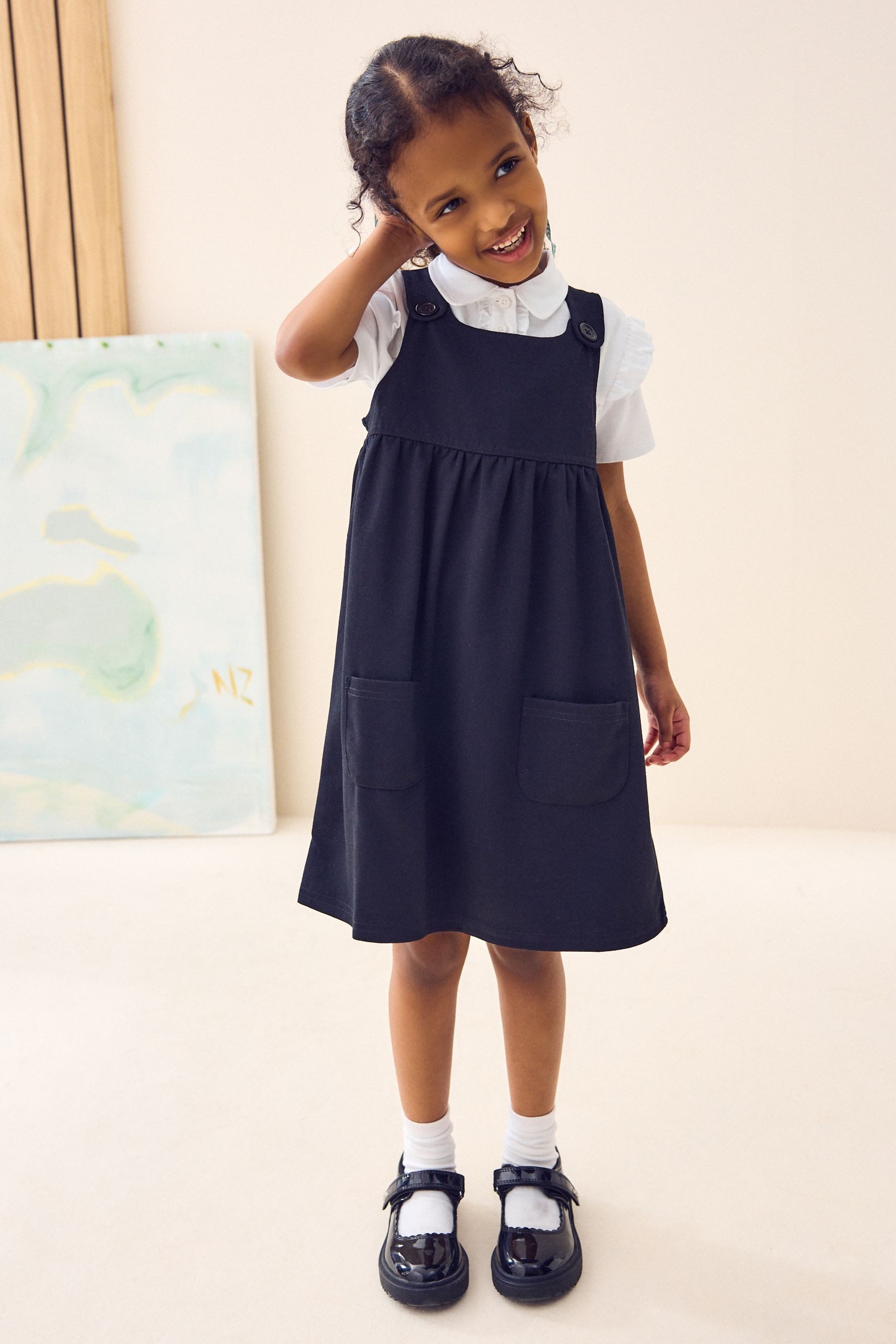 Next Latzkleid Jersey-Trägerkleid (1-tlg) – Bild 3 von 5