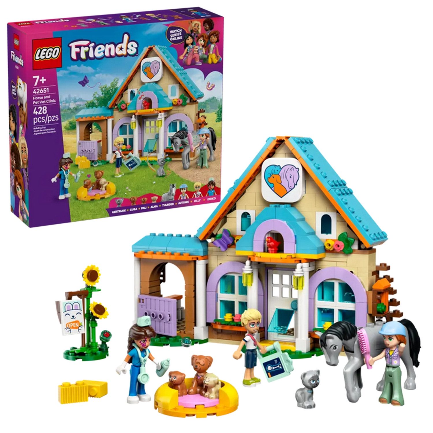 LEGO® 42651 Tierarztpraxis für Pferde und Haustiere Konstruktionsspielsteine