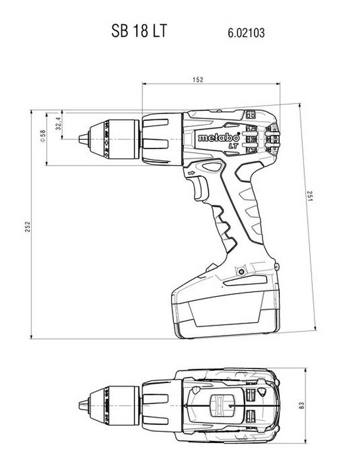 2.4.2 18V, 18 LT L metabo Akku-Schlagbohrschrauber 9 Combo SB Werkzeugset W18 Akku-Winkelschleifer & Set