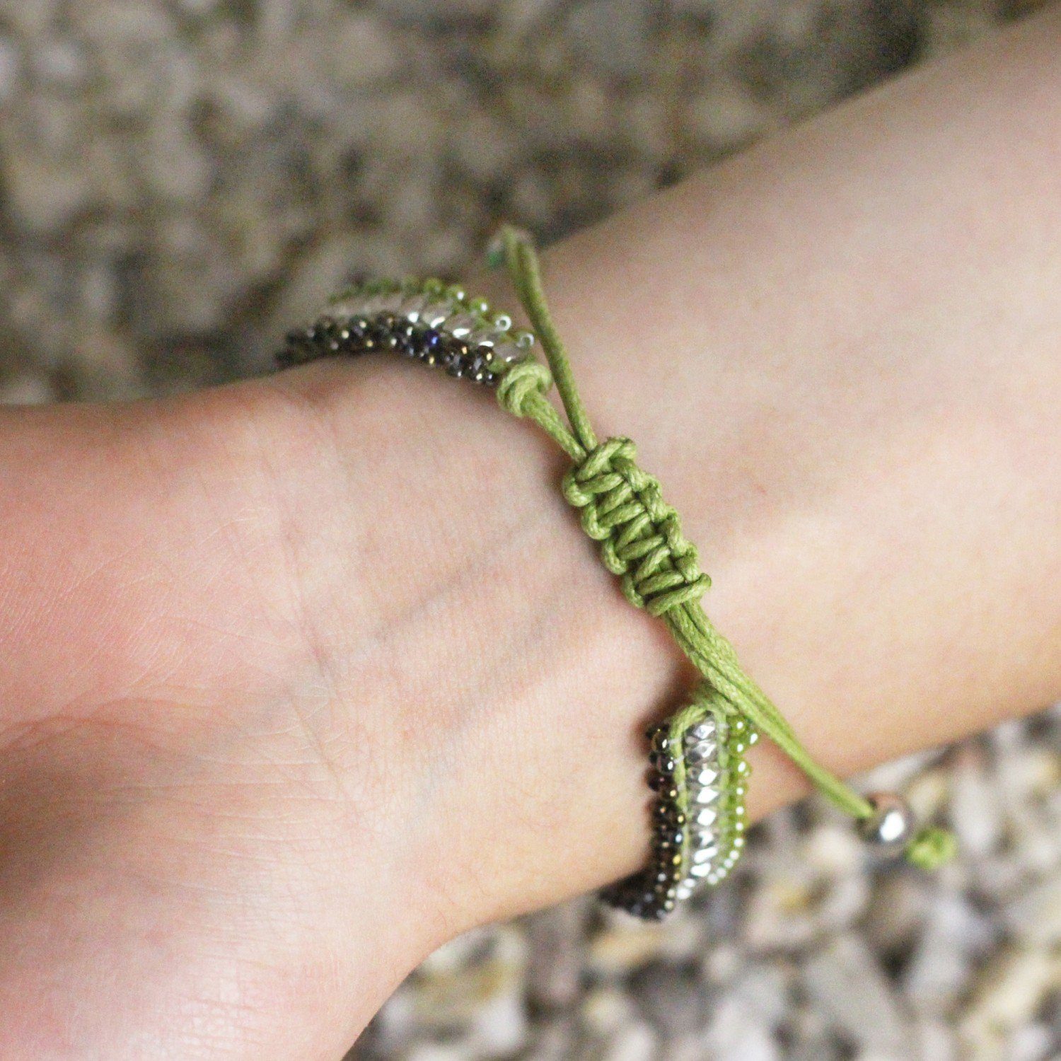 mitienda Armband Perlenarmband grün
