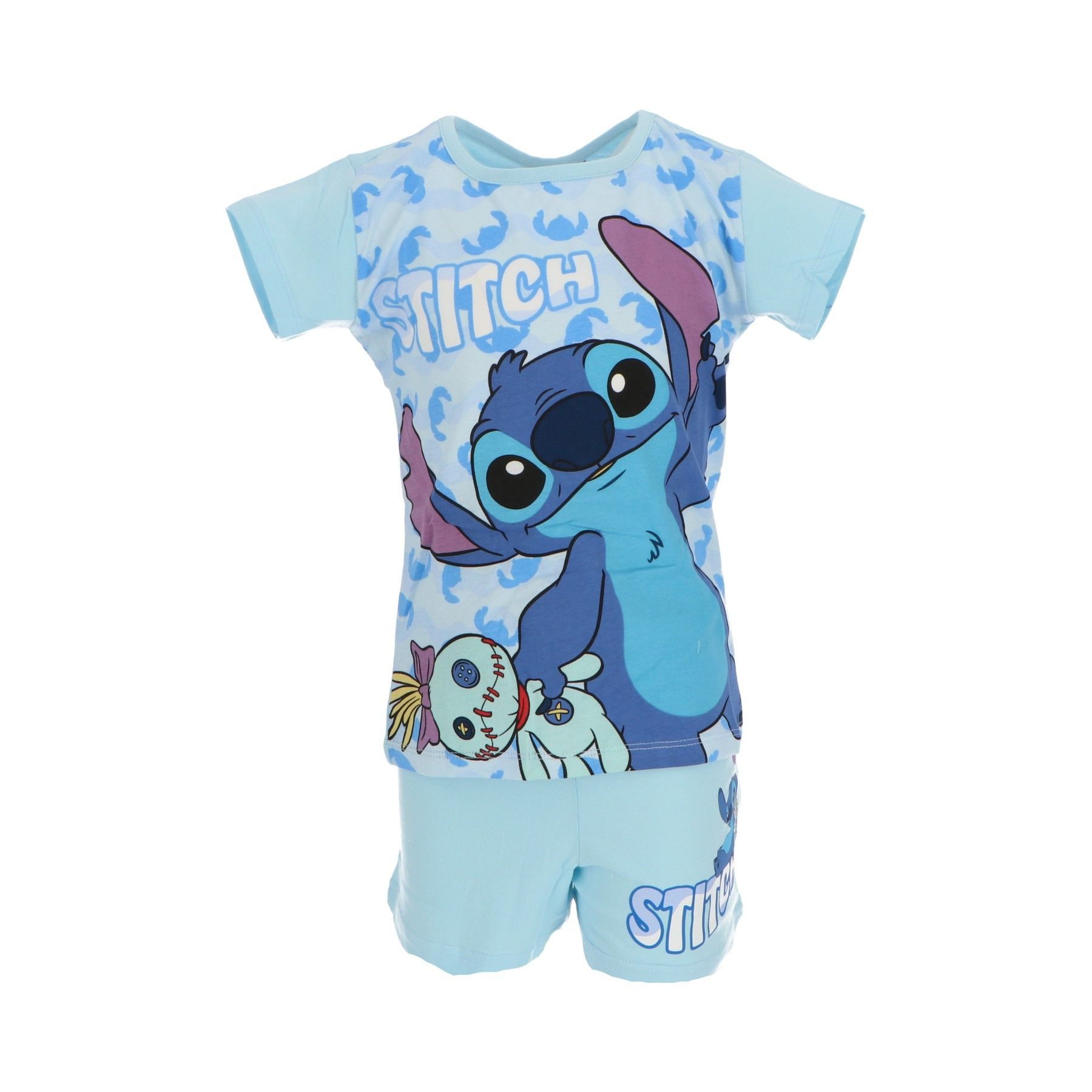 Lilo & Stitch Pyjama Shortama – Kinderpyjama & Sommer Schlafanzug aus 100% Baumwolle