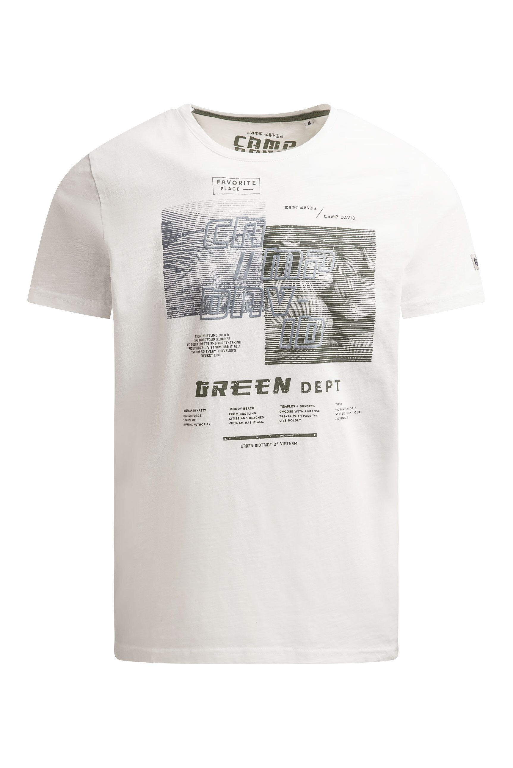 CAMP DAVID Rundhalsshirt mit Necktape