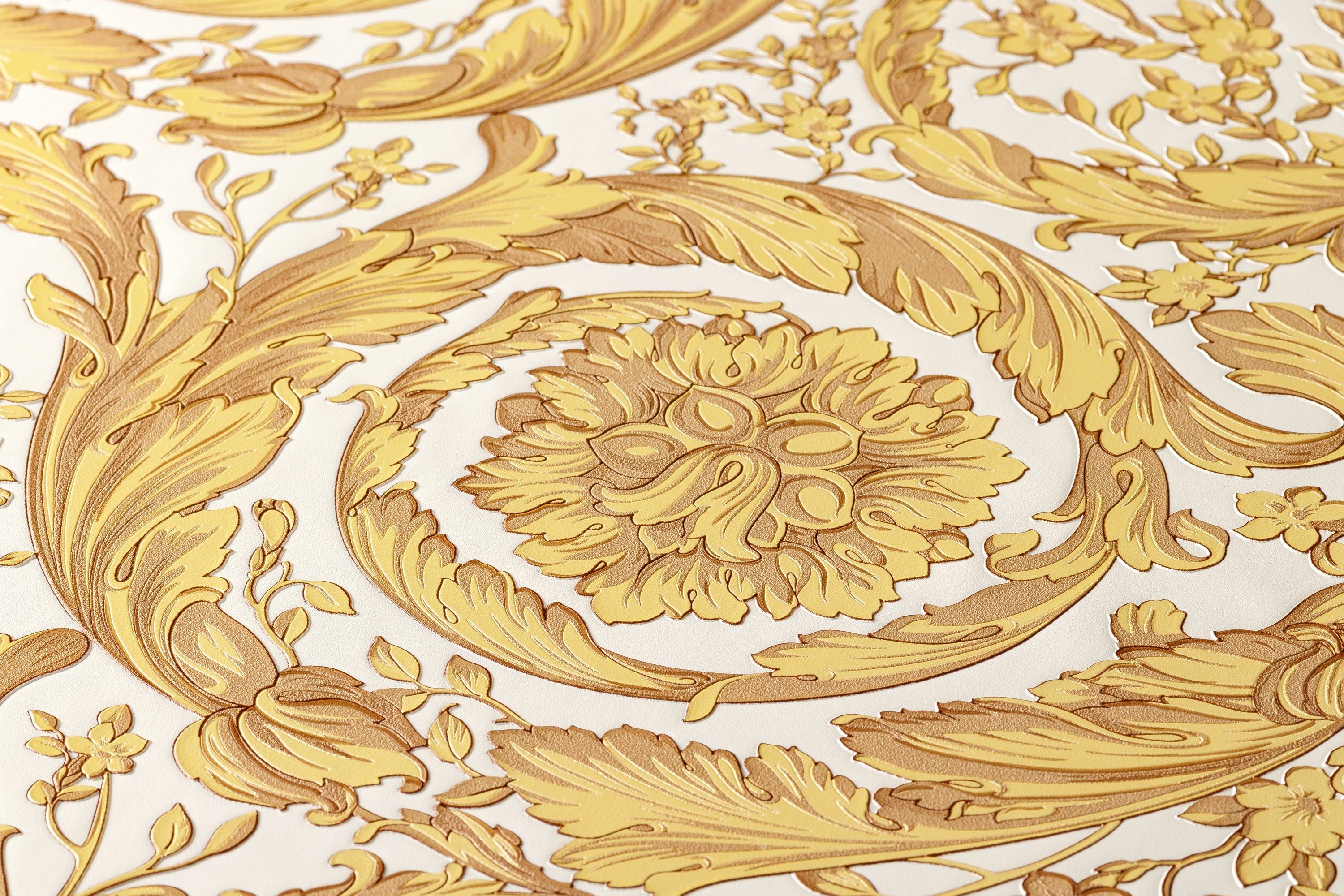 A.S. Création Vinyltapete, Versace Home Barocktapete Gold 366925 Luxus Vlies Designertapete
