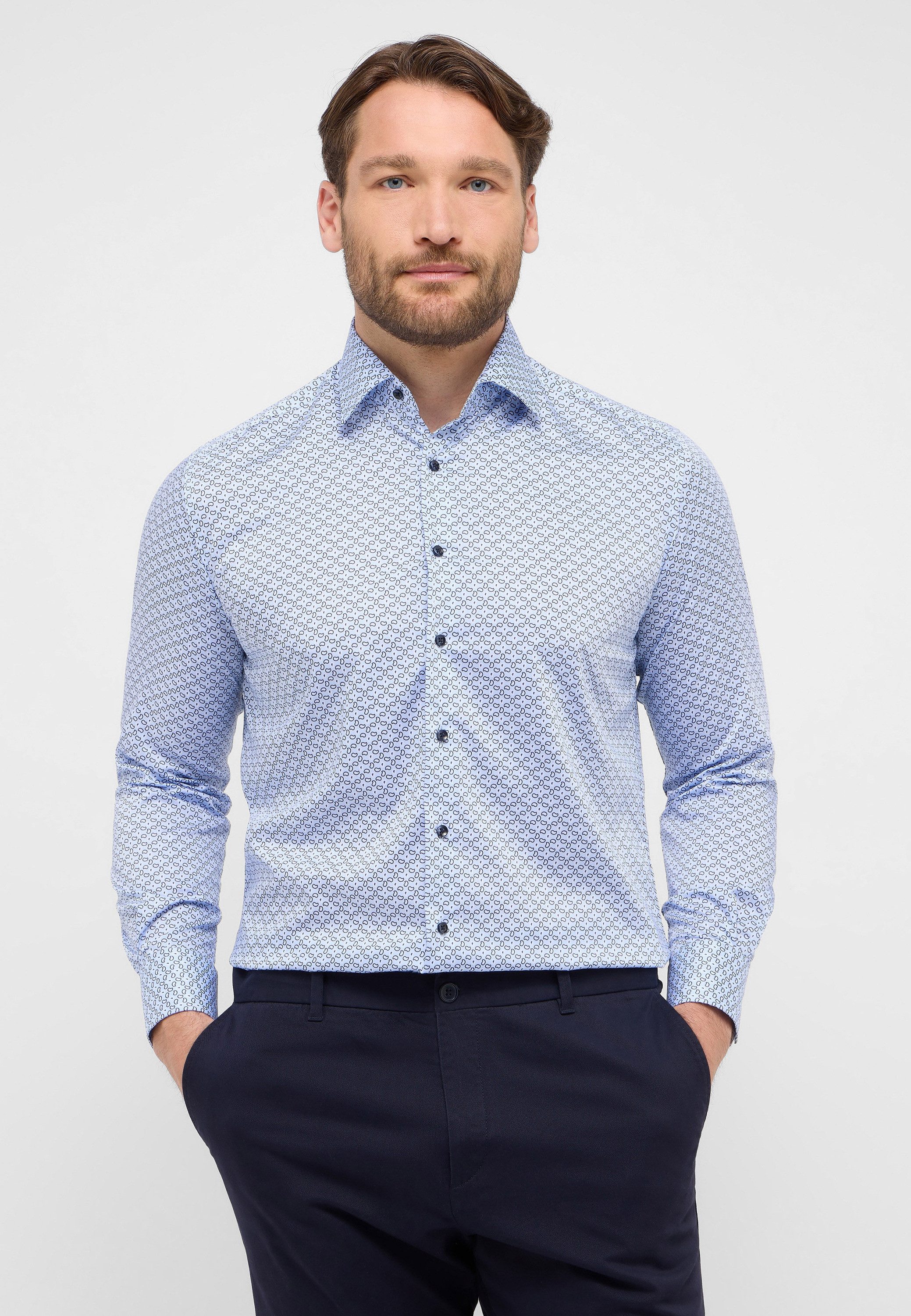Eterna Langarmhemd COMFORT FIT NON IRON (bügelfrei) günstig online kaufen
