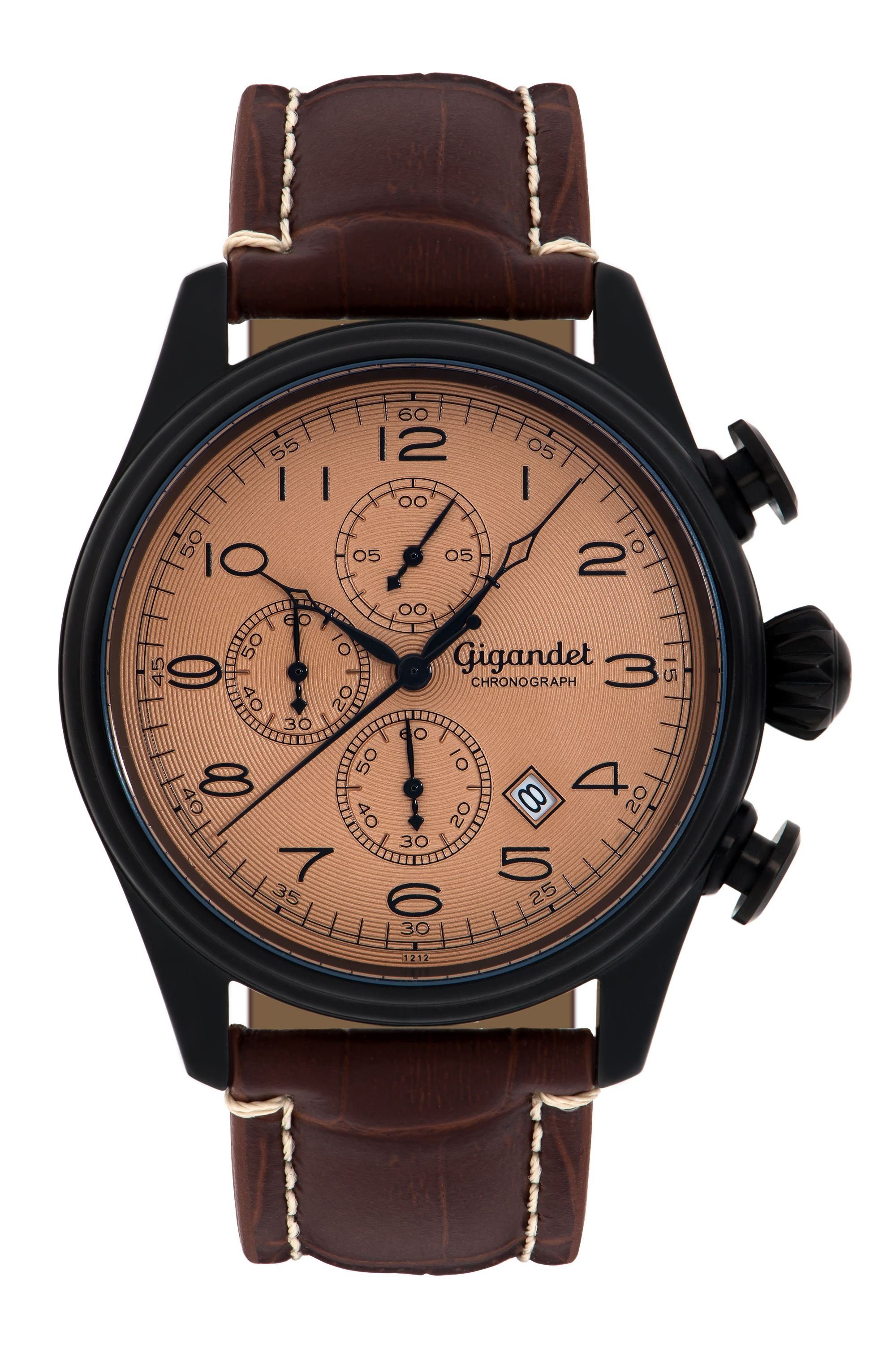 Gigandet Chronograph Timeless, Mineralglas, Datumsanzeige, Chronograph