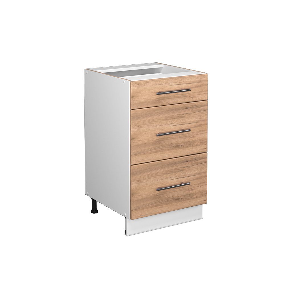 Vicco Unterschrank Fame-Line, Goldkraft Eiche/Weiß, 50 günstig online kaufen