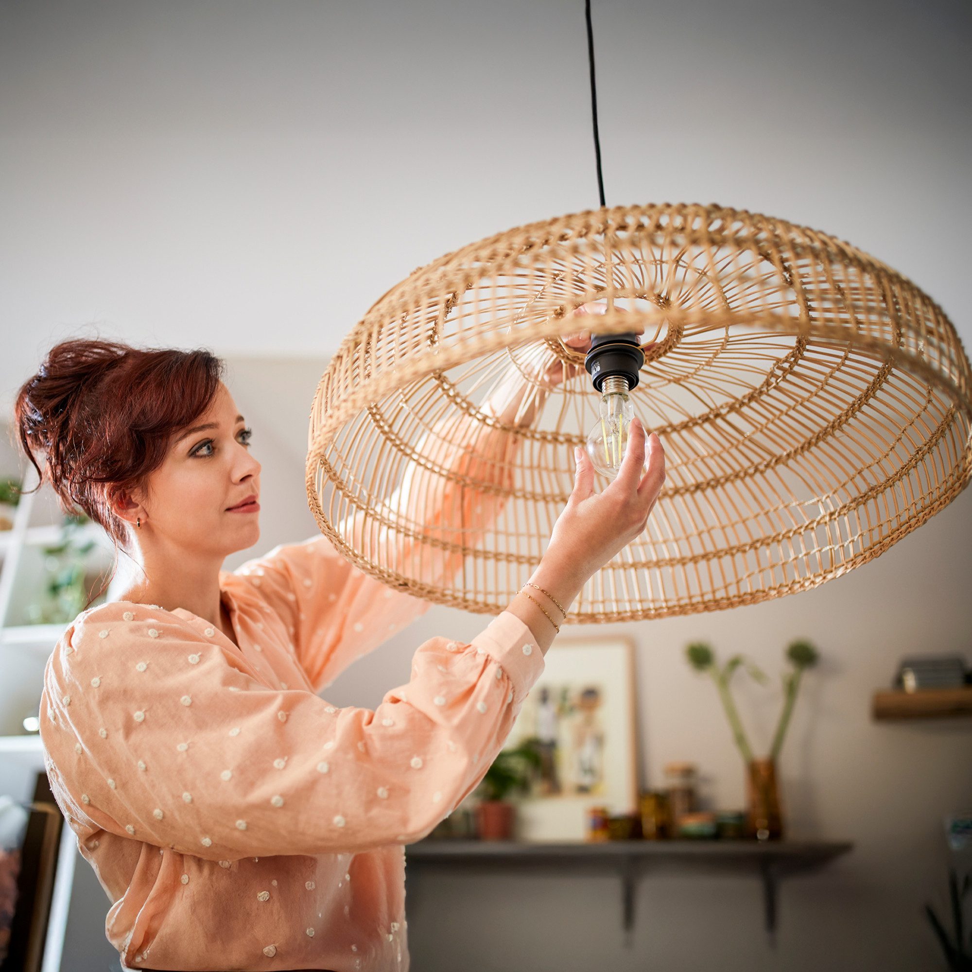 Philips LED-Leuchtmittel Classic 60W Non-Dim, E27, 3 St., Warmweiß