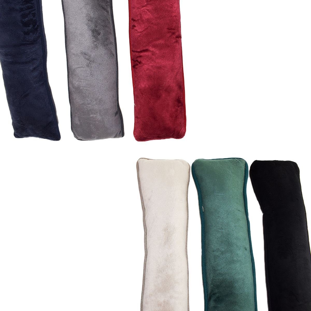 VIVA Home Dekokissen Zugluftstopper mit Paspelierung ca. 87x11 cm Türwindstopper, Mikrofaserbezug