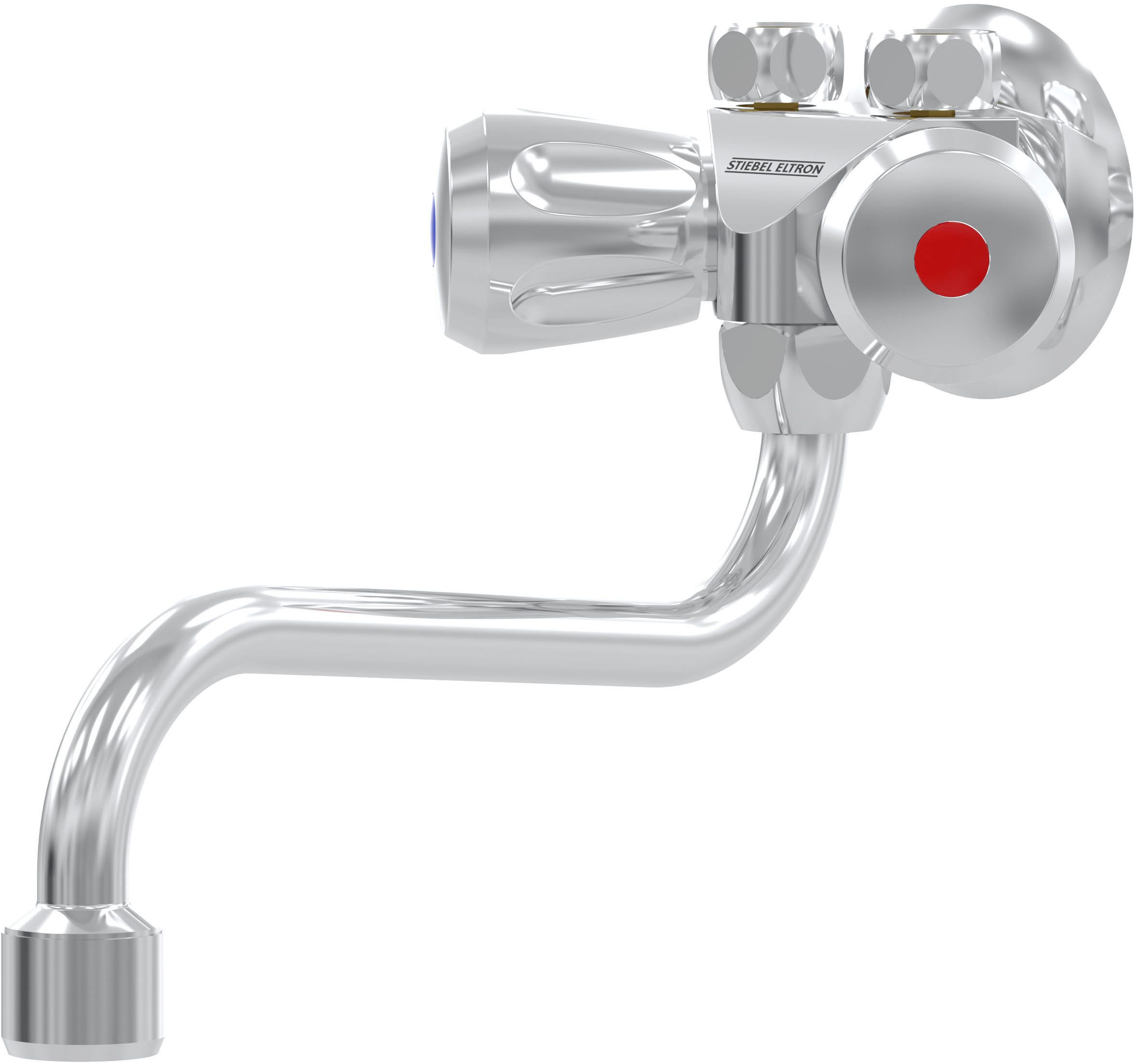 STIEBEL ELTRON Waschtischarmatur MAW drucklos, Zweigriff, für Mini-Durchlauferhitzer, Übertisch-Wandmontage