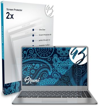 Bruni Schutzfolie Glasklare Displayschutzfolie für Teclast F7 Plus 3, (2 Folien), praktisch unsichtbar