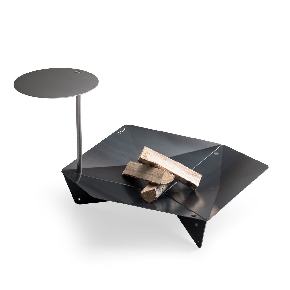 höfats Feuerschale TRIPLE Tisch, (Zubehör für TRIPLE Feuerschale, TRIPLE Tisch und heiße Platte in einem, höhenverstellbar und schwenkbar für Temperaturregulierung), Ø 35 cm