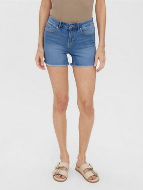 Vero Moda Jeansshorts Peach (1-tlg) Fransen, Weiteres Detail