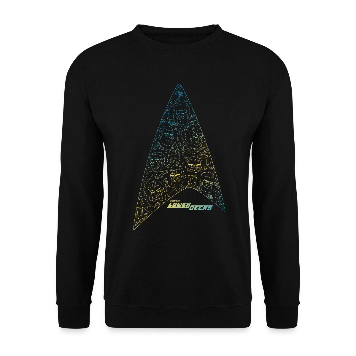 Sweatshirt Star Trek Lower Decks Logo Unisex Pullover