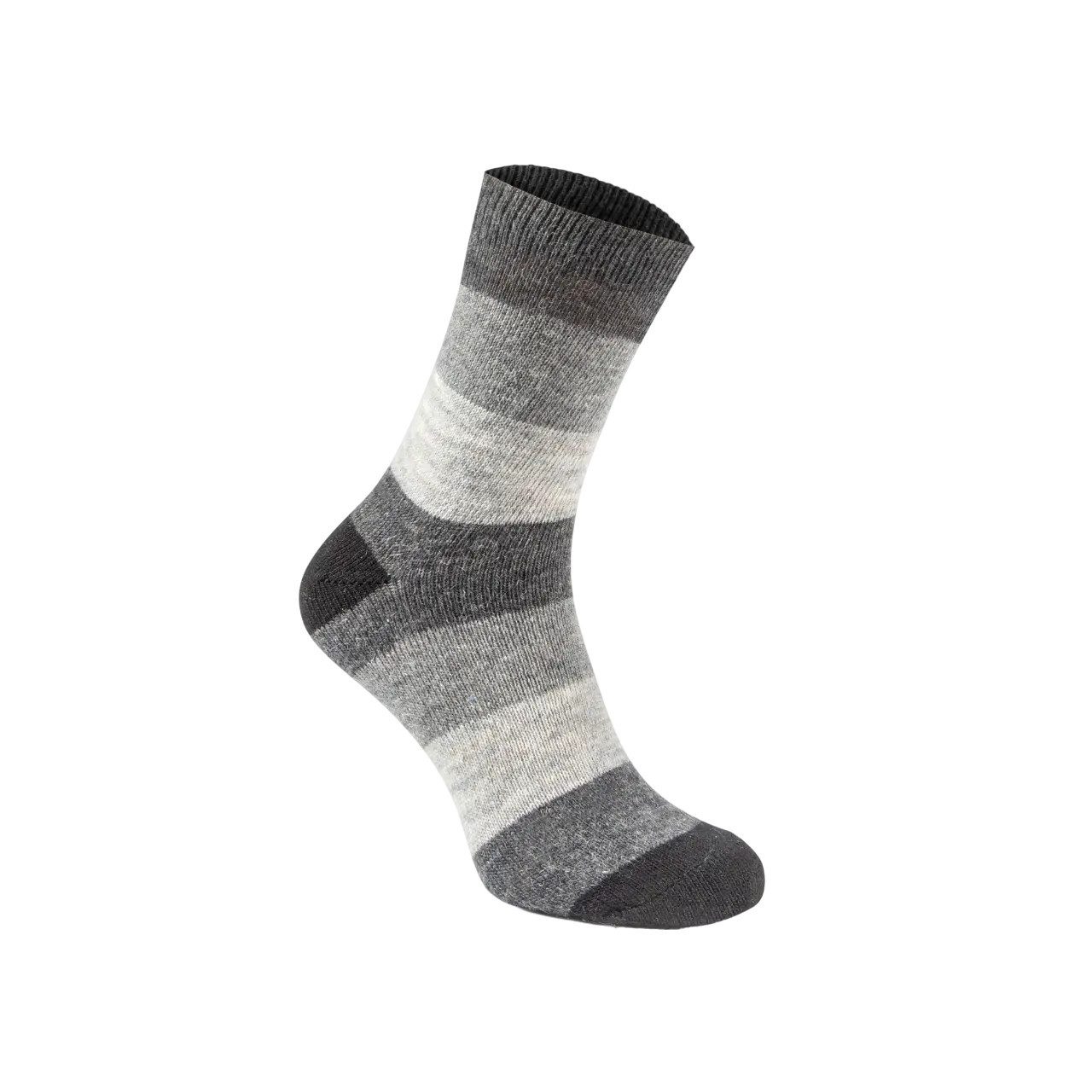 Fellhof Freizeitsocken Fellhof Alpakasocken geringelt 2er-Pack (2-er Pack, 2-Paar, 2-Paar) hoher Woll-Anteil