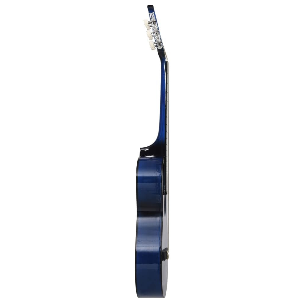 vidaXL Westerngitarre Westerngitarre Cutaway mit 6 Saiten Blau-Schattiert 38"
