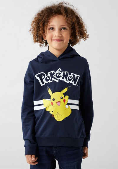 Name It Kapuzensweatshirt NKFJU POKEMON BOXY SWEAT WH BRU NOOS SKY