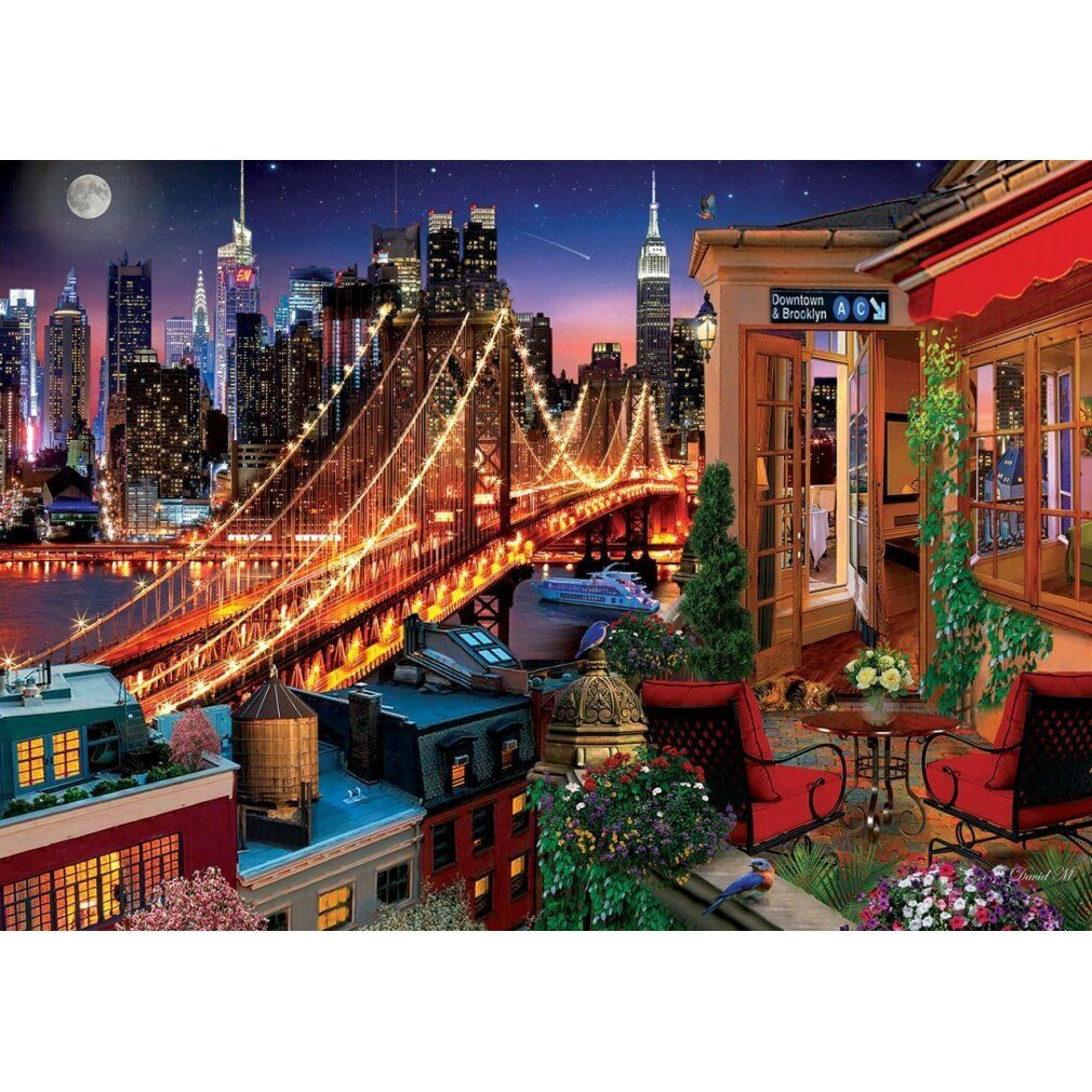 ART PUZZLE Puzzle Puzzle Brooklyn von der Terrasse 1500 Teile, Puzzleteile