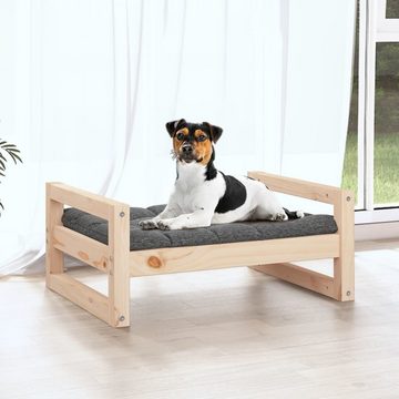 vidaXL Hundekorb Hundebett 55,5x45,5x28 cm Massivholz Kiefer Körbchen Bett Hund Haustie