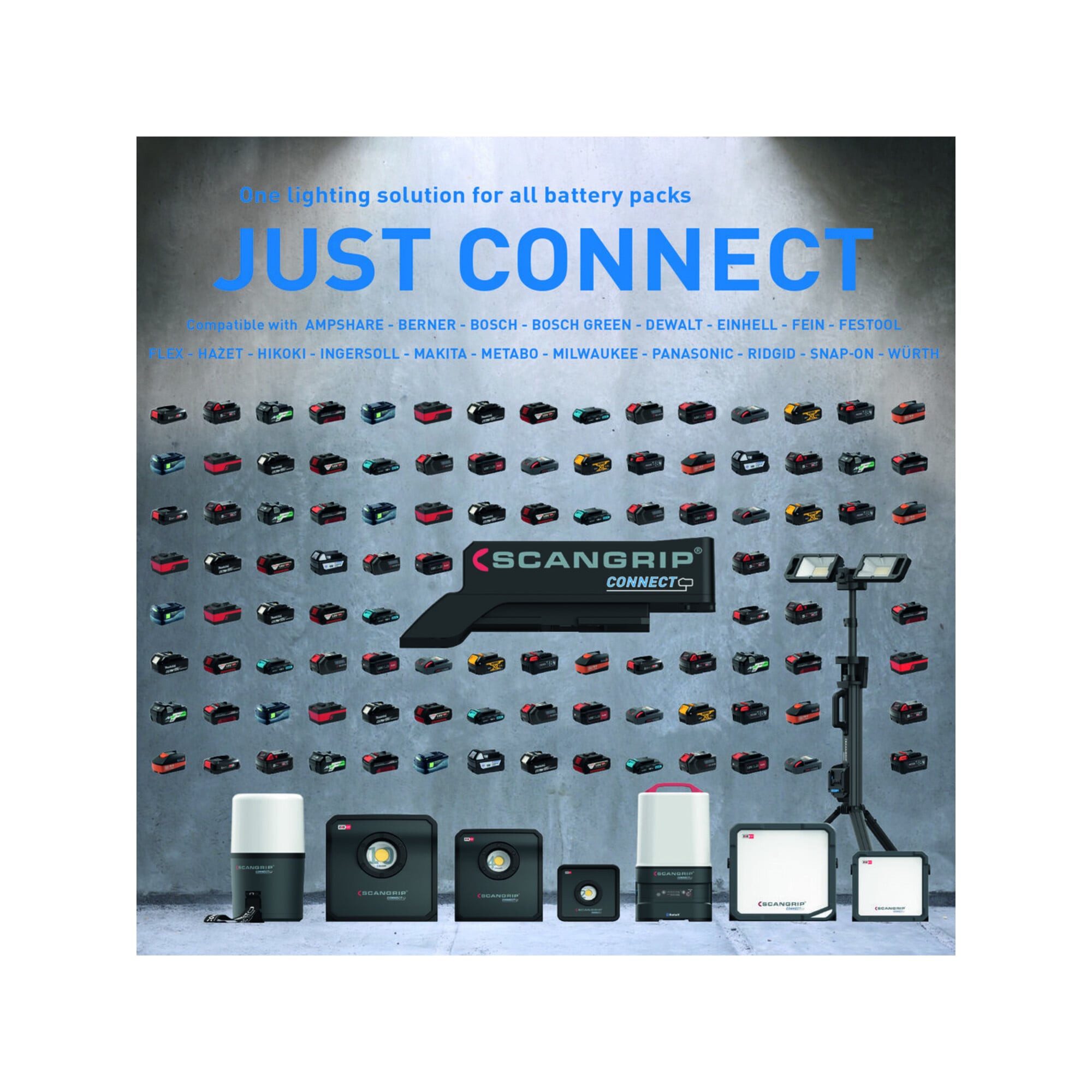 Scangrip Akku-Adapter SMART CONNECTOR f.BOSCH/AMPSHARE SCANGRIP Akkupacks