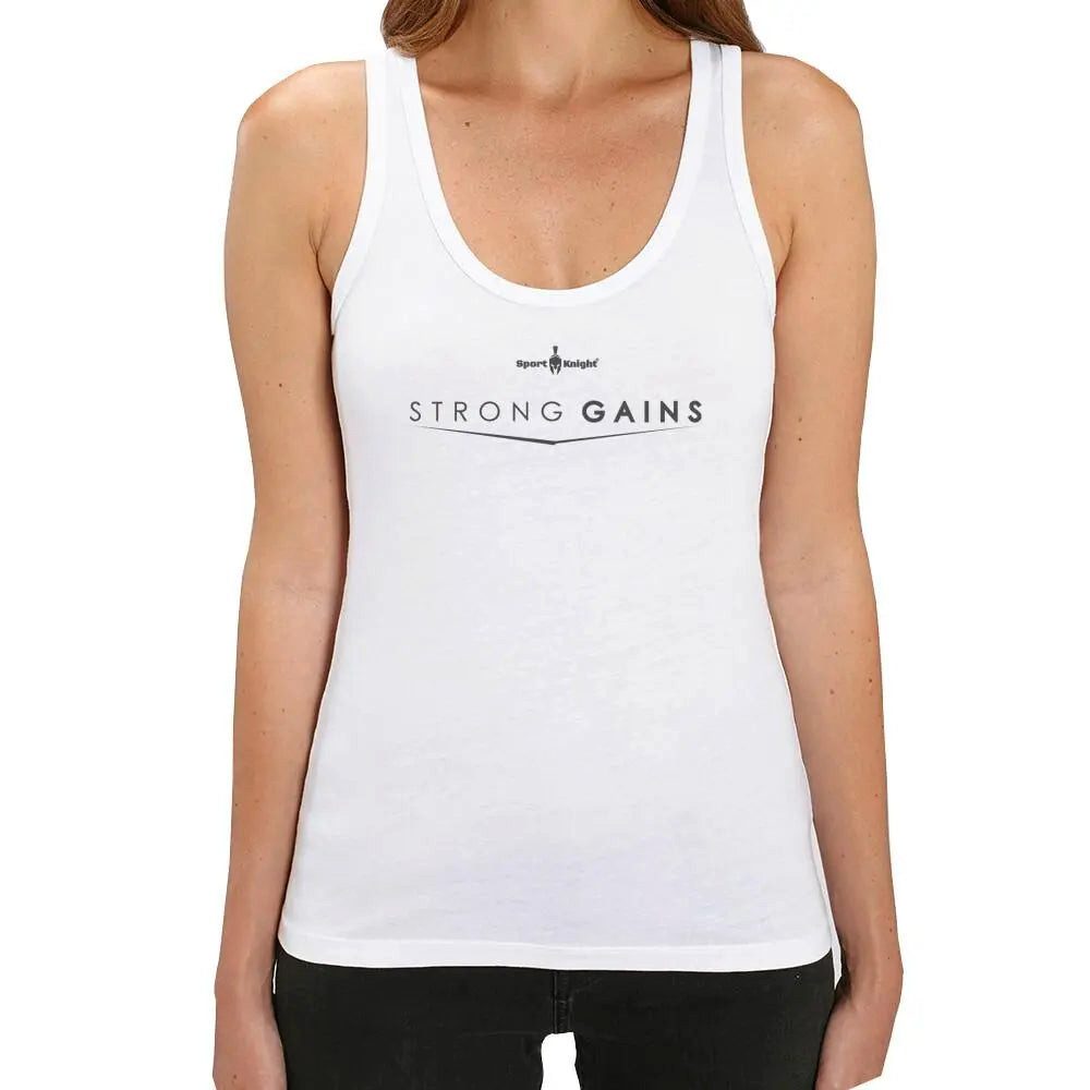 Sport-Knight® Tanktop Sport-Knight® Damen Fitness Tanktop "Strong Gains" günstig online kaufen
