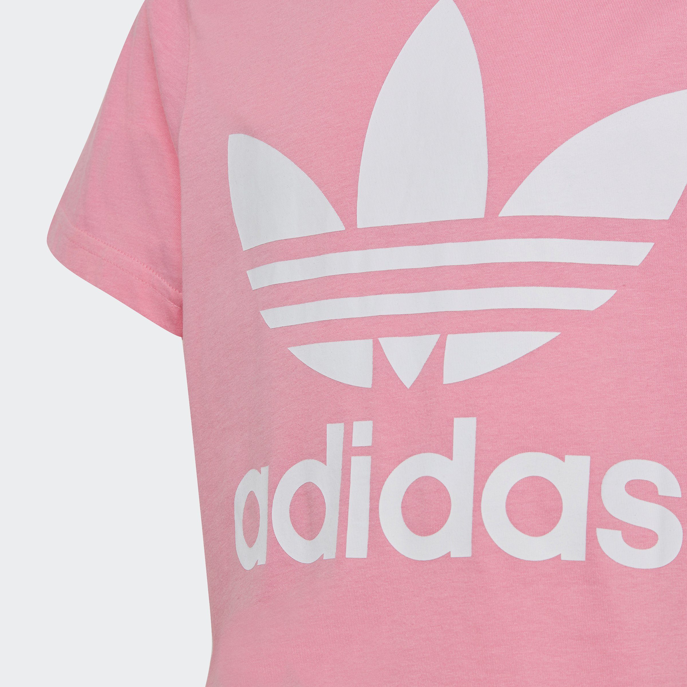 adidas Originals T-Shirt TREFOIL Pink Unisex Bliss TEE / White