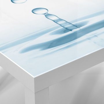DEQORI Couchtisch 'Fallende Wassertropfen', Glas Beistelltisch Glastisch modern