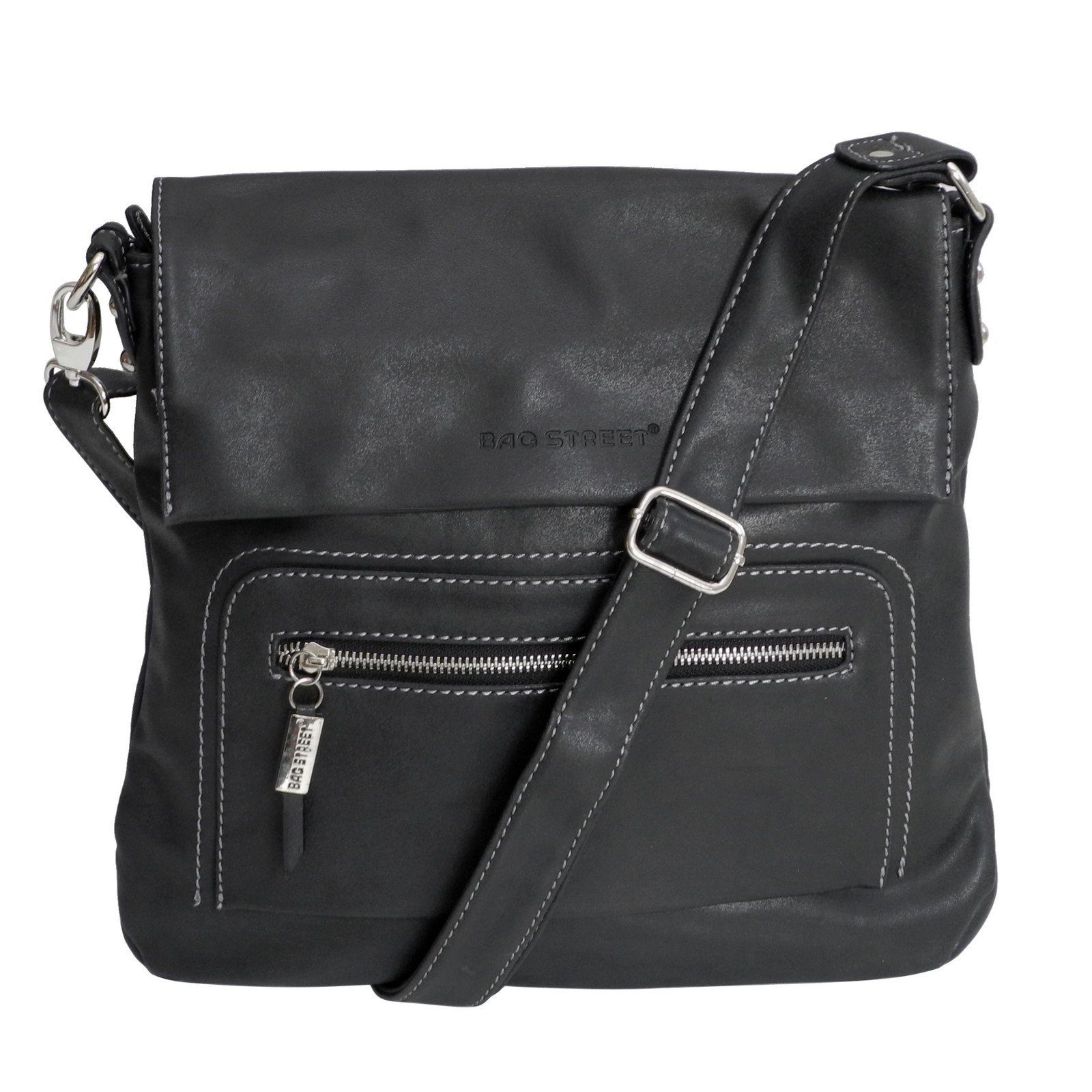 Damentasche Street STREET Schwarz Auswahl - Messengerbag Bag BAG Umhängetasche Handtasche Damen