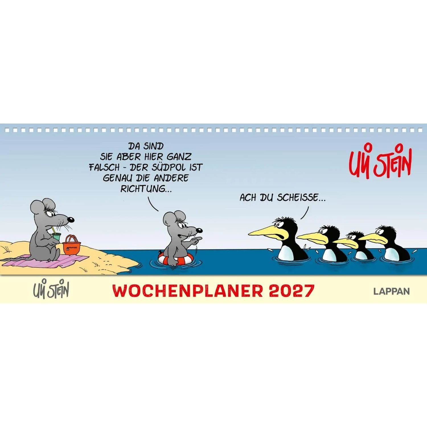 Lappan Verlag Querkalender Uli Stein Wochenplaner 2027: Tischkalender