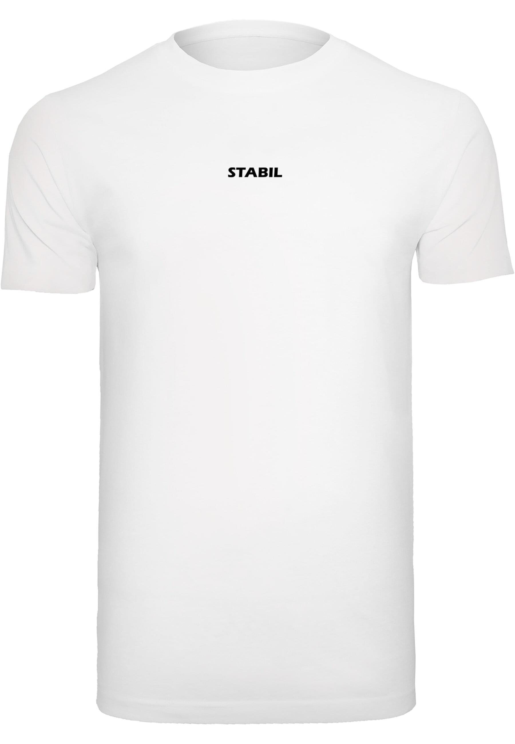 Merchcode T-Shirt Herren Stabil T-Shirt Round Neck (1-tlg) white