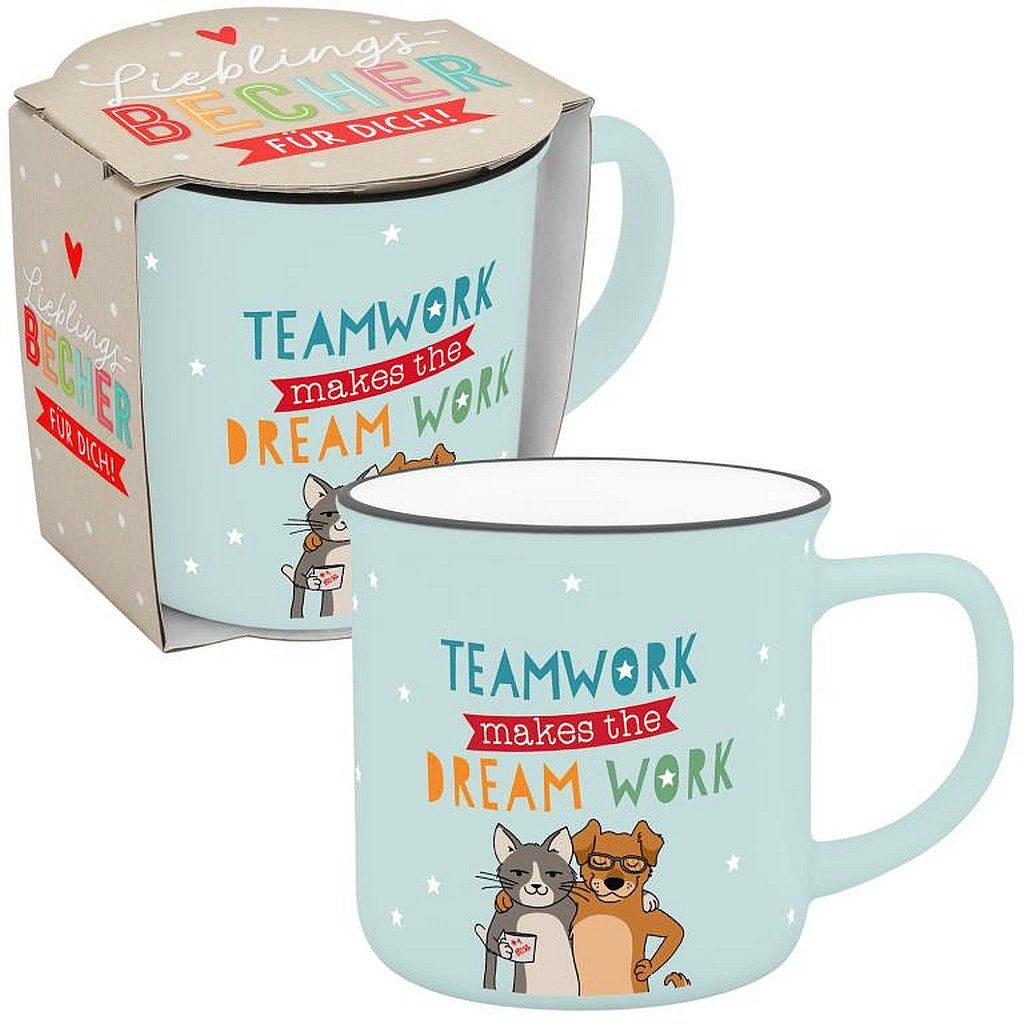 Sheepworld Tasse Tasse Lieblings-Becher Tee Kaffeetasse Geschenk Sheepworld TEAMWORK, Porzellan