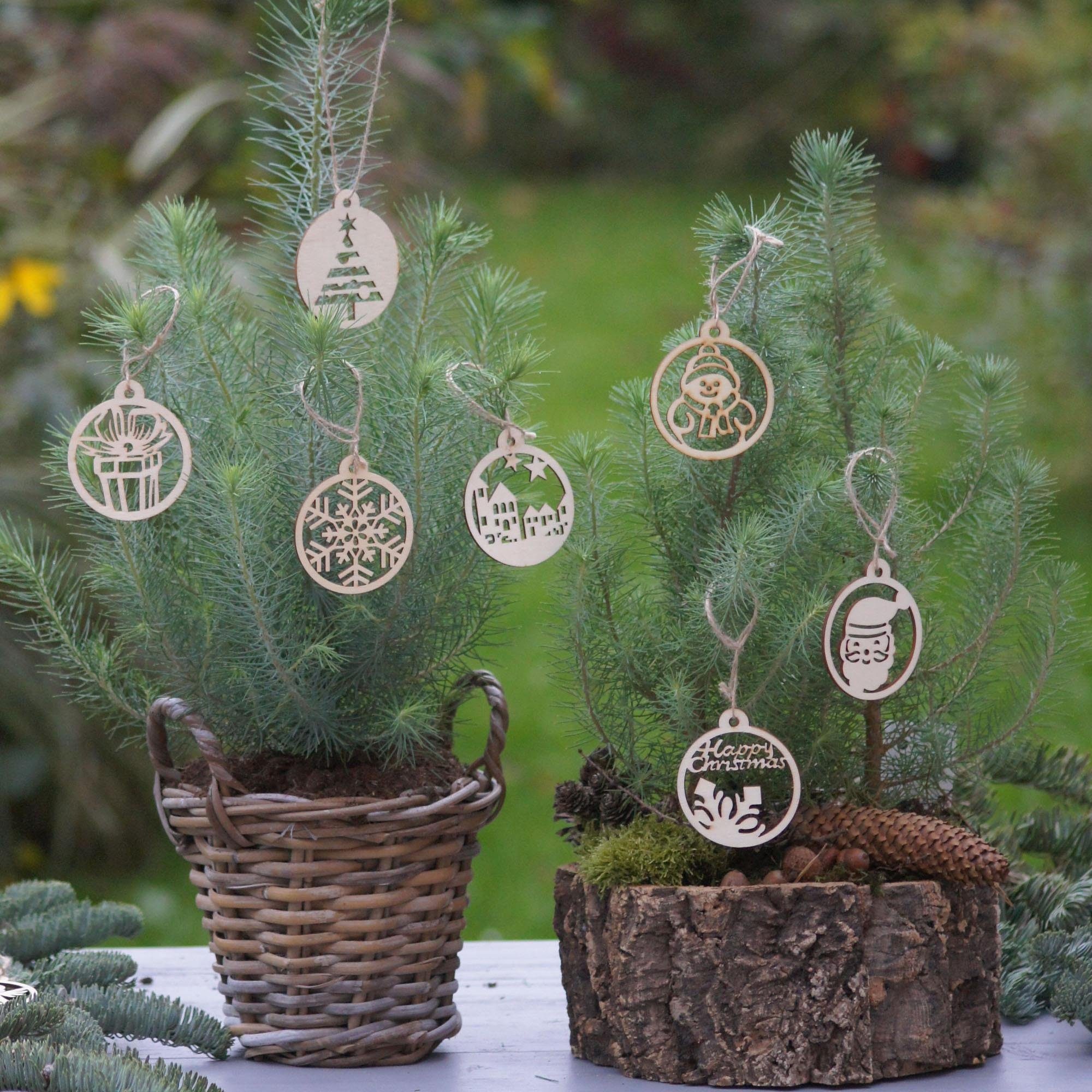UNUS HOME Weihnachtsbaumkugel Weihnachtsanhänger 12er verschiedene Design Set (12 St), Christbaumschmuck Weihnachtsanhänger Weihnachtsbaumschmuck