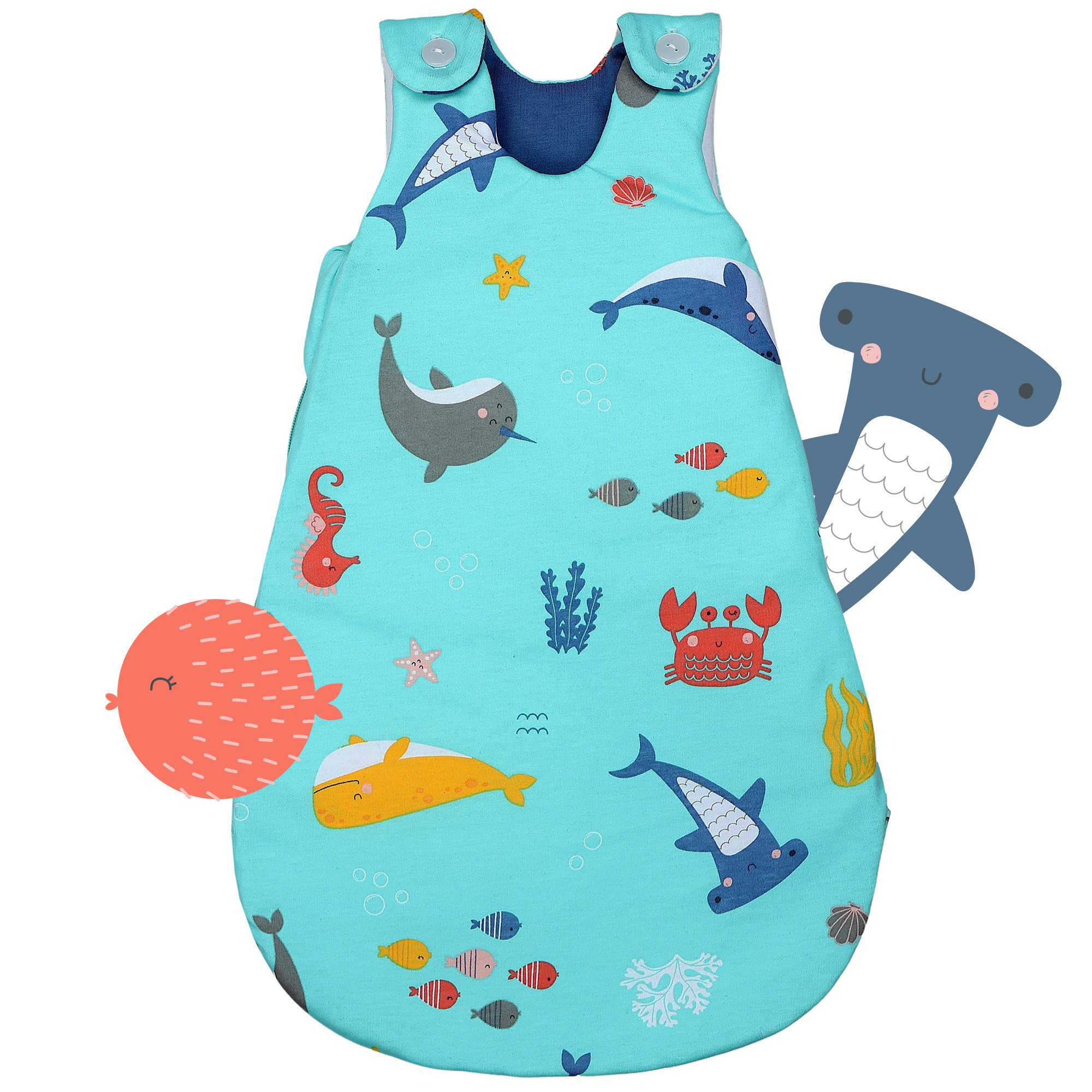 Schlummersack Kinderschlafsack Babyschlafsack, 1.0 Tog OEKO-TEX zertifiziert