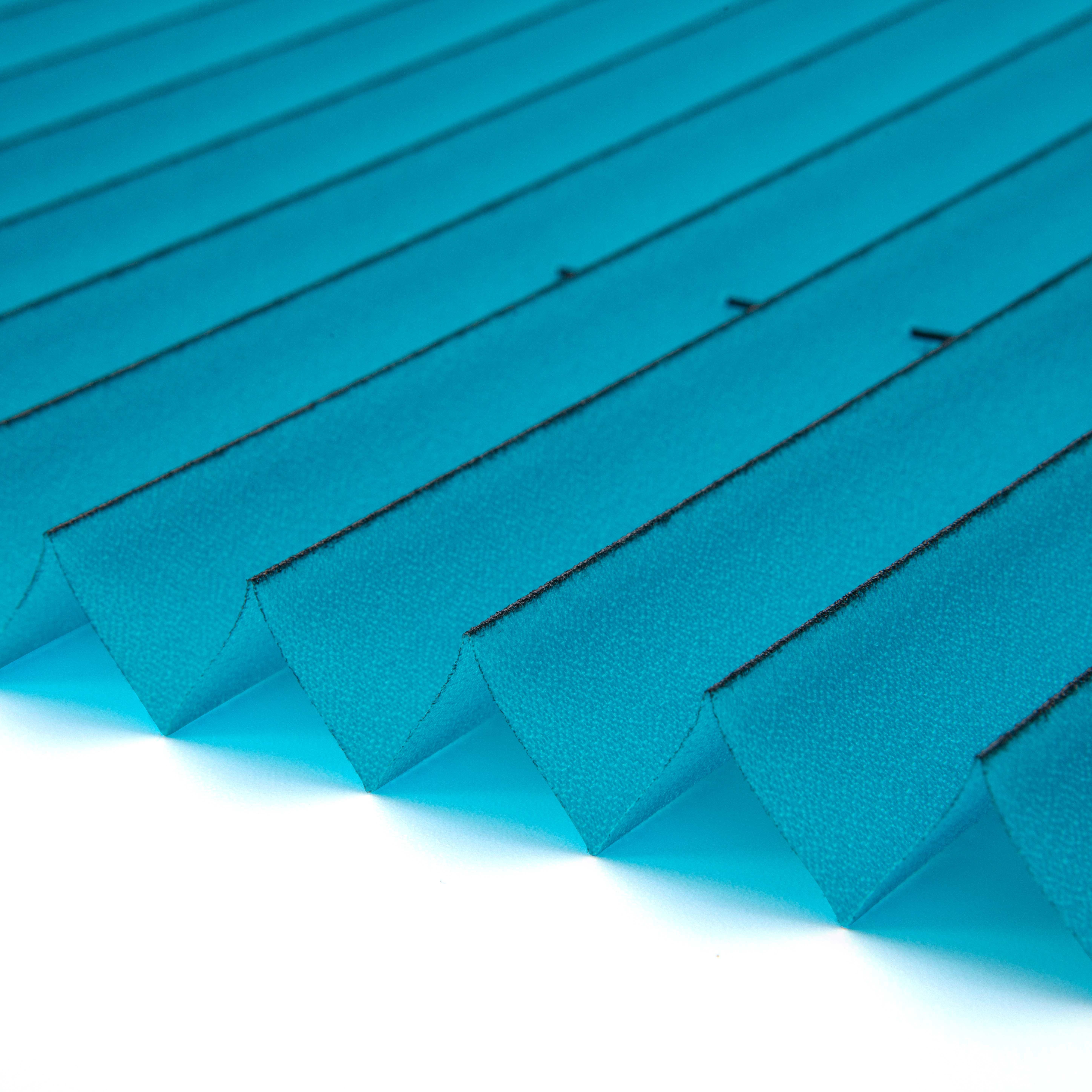 K-HOME Plissee Klemmfix FLORIDA Stripe mit patentiertem Design, Lichtschutz, ohne Bohren, verspannt, Klemmfix, patentiertes Design