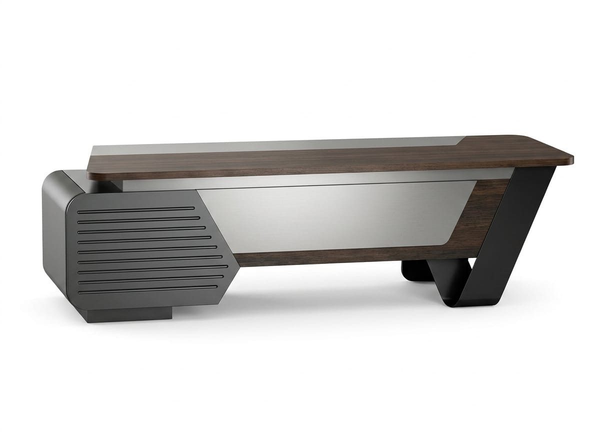 JVmoebel Schreibtisch Büroschreibtisch moderner Stil braun vielseitiges Design Minimalismus (1-St., 1-tlg)