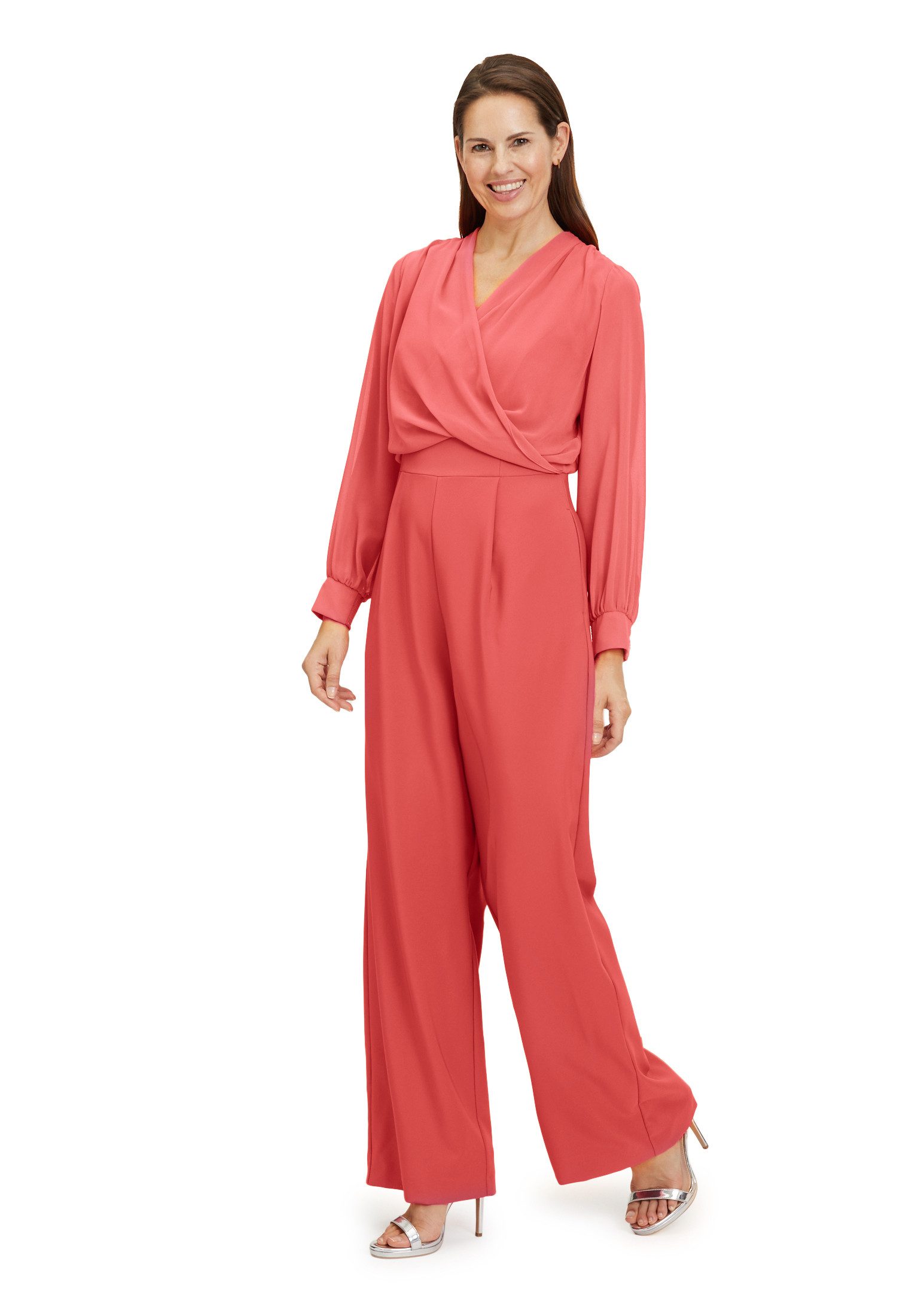 Vera Mont Jumpsuit langarm (1-tlg) Wickel-Design