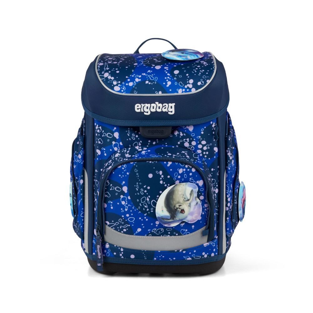 ergobag Schulranzen Cubo (inkl. Etui (befüllt), Schlamperrolle, Sportbeutel und Kletties, 5tlg)