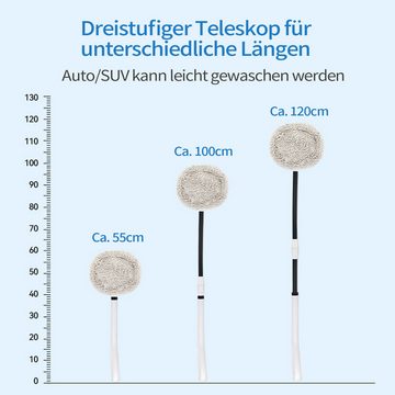 MAGICSHE Autowaschbürste Teleskopstiel Auto Bürsten Weicher Autowaschmopp