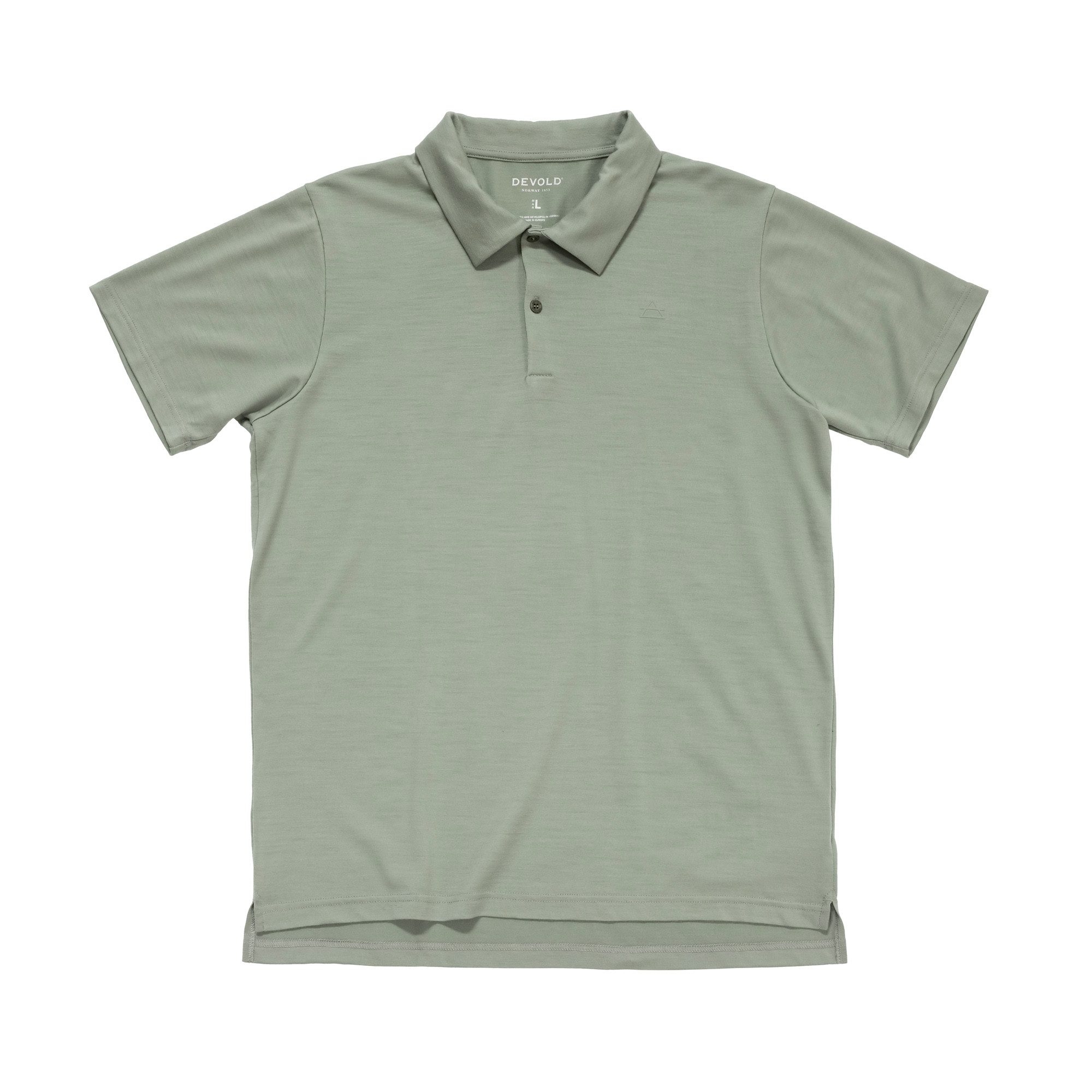 Funktionsshirt PREMIUM POLO Herren Funktions- Merino-Poloshirt grün