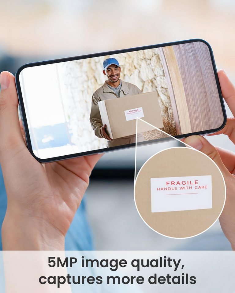 Thumbnail - ieGeek Türklingel 5MP Türklingel mit Kamera Kabellos Video Doorbell mit Chime (2-Wege-Audio Nachtsicht Kompatibel mit Al...